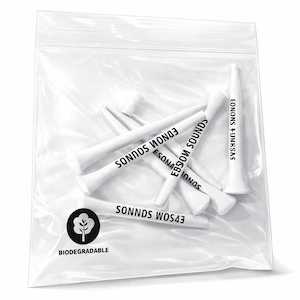 Bags of 70mm Bamboo Tees (Straight Line Print)