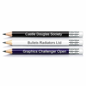 Golfer's Wooden Pencil with an Eraser 